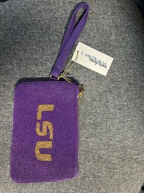LSU Purple Wristlet Wallet